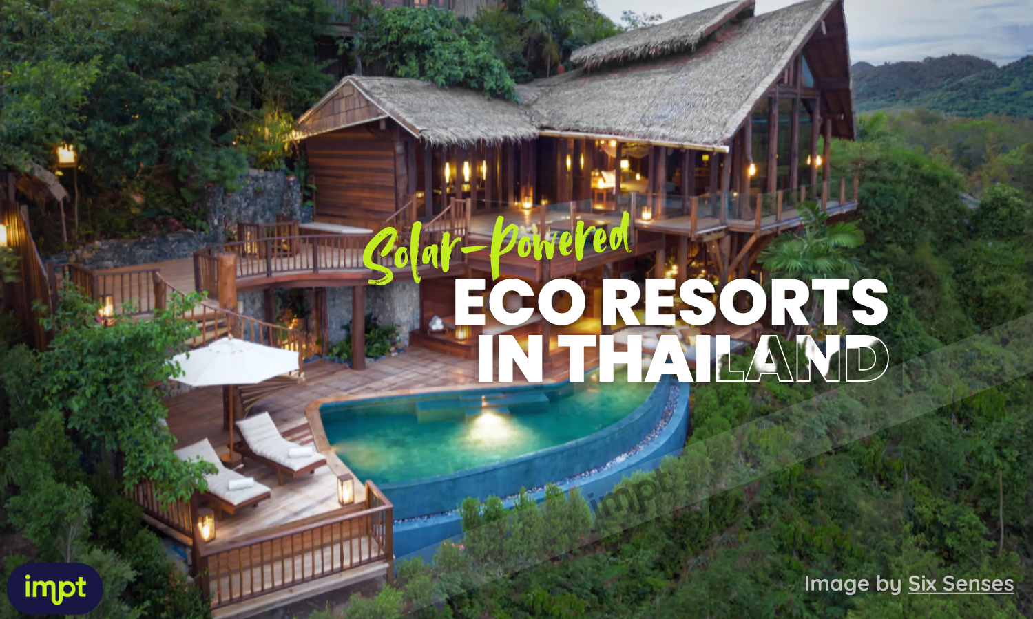 Solar powered resort in thailand