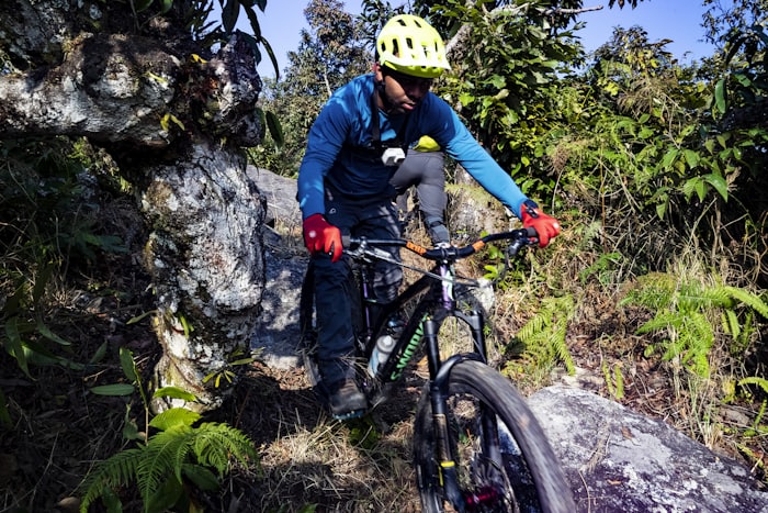 Mountain biking near Comrie Croft